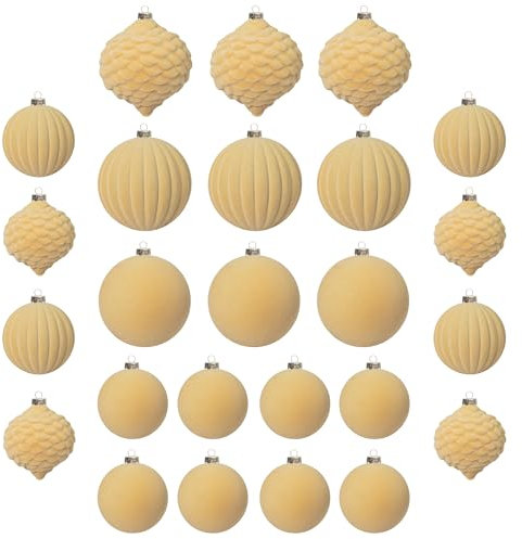 25 stück kunstoff Velvet weihnachtskugeln samt Brown 6cm 8cm für Weihnachtsbaum christbaumkugeln braun Kugeln mit Haken Weihnachten deko Tisch