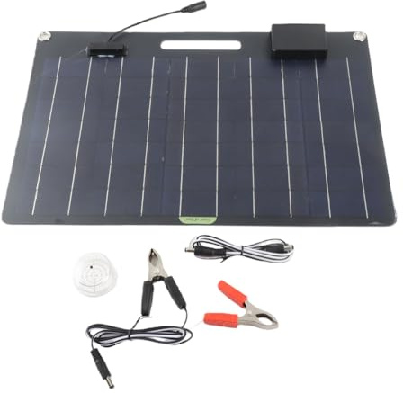 Yusat 100W Panel Solar Portátil 2 Salidas USB 12V24V Carga Rápida Cargador de Panel Solar de Alta Eficiencia para Powerbank Teléfono Portátil Boot Travel