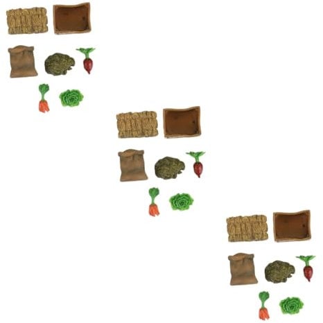 HANABASS 21stücke Teiliges Imitation Farm Zubehör Für Dekoration Miniatur Garten Landschaftsrequisiten Material Für Spielzeug Und Kreative Layouts