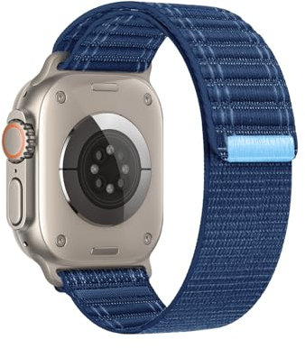 SimpleThings Sport Loop Nylon Strap for Apple Watch Strap 49mm 46mm 45mm 44 mm 42mm 41mm 40mm 38mm, Adjustable Soft Sports Band Compatible with iWatch Ultra2/1 SE 10 9 8 7 6 5 4 3 2 1