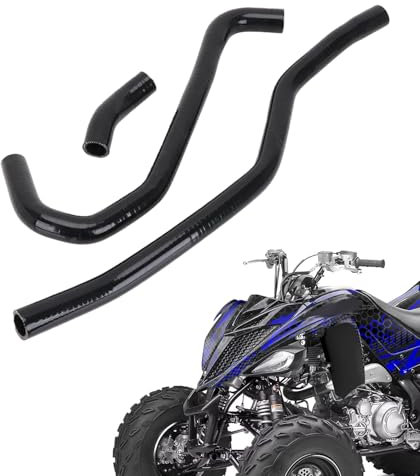 BIUGERCN Tuyaux de refroidissement en silicone pour radiateur VTT Raptor 700 700R YFM 700 700R 2006-2024 Noir