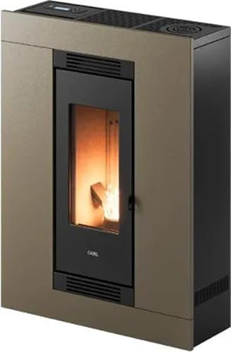 Luce Plus 9 T2 - Stufa a Pellet Ventilata 8,5 kW colore Bronzo
