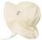 Jan & Jul Baumwoll-Sonnenhut, Faltbarer Sommerstrandhut mit Kinnriemen für Kleinkinder (L: 2-5 Jahre, Beige Streifen)