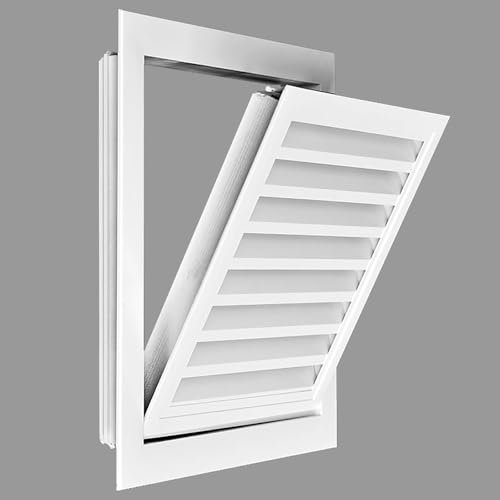 Rejilla Ventilacion Rejilla De Ventilación Cuadrada Con Rejilla De Ventilación, Cubierta De Ventilador Para Radiador, Cubierta Para Taller, Cocina, Baño, Panel De Acceso Extraíble(600 x 600 mm (23 5/8