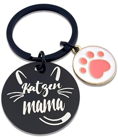 RiTeDei Katzen Schlüsselanhänger für Katzen Mutter, Süßer Haustier, Katzenliebhaber Auto Schlüsselanhänger, Geschenk für Freunde und Frauen