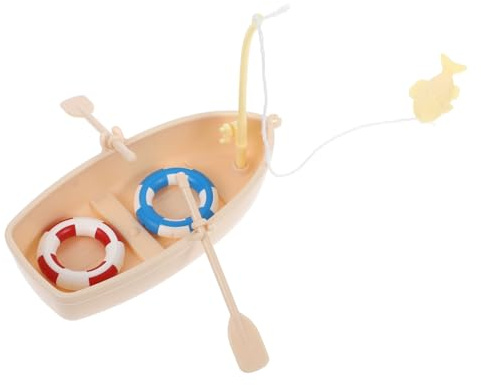 HEMOTON Miniaturboot Modell Kleines Boot Segelboot Spielzeug Dekoration Heimdeko Aquarium Zubehör Mikrolandschaft Bastelrequisite Badezimmer Deko Fischerboot