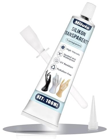 Miioto Colla Vetro, Colla per Vetro Extra Forte Trasparente, per Modelli in Plastica, Protesi per Bambole BJD, Creazione di Giocattoli fai da te