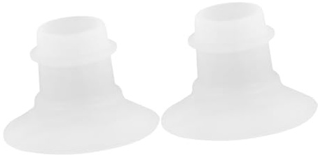 BRIGHTFUFU 2 Stück Flexible Milchpumpen Flansch Einsätze Weiche Tragbare Manuelle Vakuumpumpen Flansch Aufsätze Hautfreundlich Waschbar Ersatz für Milchpumpen