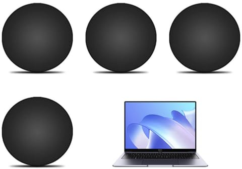 Xiciki 4 Stück Laptop Unterseite Gummifüße für Microsoft Surface Laptop 3/4/5, 8.5mm Ersatz-Set, Runde rutschfeste Ersatz Ersatzteile (Schwarz)