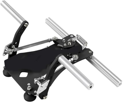 Joytopiaminds SN-1 Helicopters Flugsimulator-Ruderpedale, Vollmetall-USB-Ruderpedale mit berührungslosem Hall-Sensor für PC