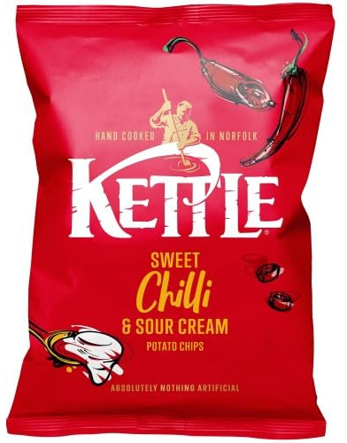 Kettle Potato Chips By Any Multipack 2026 (Kettle Sweet Chilli & Sour Cream Chips 130g)