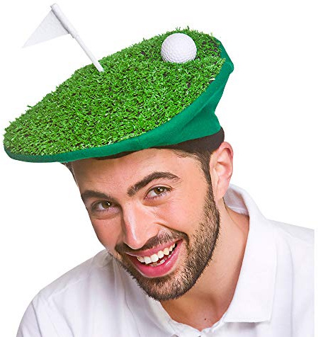 Wicked Costumes Adult Unisex Funny Golf Hat Novelty Fancy Dress Accessory