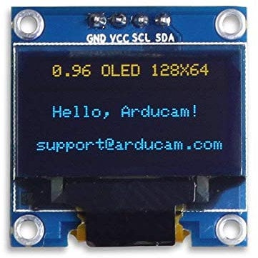 ARCELI 0.96 Inch OLED Module 12864 128x64 Azul Blanco Driver I2C Serial Auto-Luminous Display Board para Arduino Raspberry PI