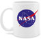 Tasse Tassen 325ml - Statement - Raumfahrt Nasa Meatball Logo I - 325 ml - Weiß - becher kaffetassen sprüche statements space milchkaffeetassen statement-tasse frohes neues jahr patch kaffeetasse