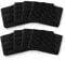 sourcing map Ladie's 3 x 4 Hooks Bra Strap Extensions Elastic Clip on Bra Band Extenders Multi Color Black 3 Rows 4 Hooks 8 Pcs