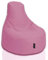 BuBiBag Gamer Sitzsack, Lounge Sessel, Gaming Sitzsäcke, Indoor & Outdoor Kissen für Kinder und Erwachsene (Puderrosa;Ø:80cm)