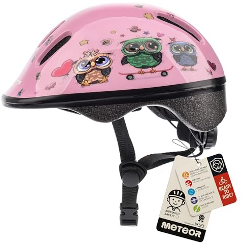 meteor Kinderfahrradhelm Sicherer Fahrradhelm Kinder-Helm rollerhelm Jungen kinderfahrradhelm für Mountainbike Inliner skaterhelm BMX fahradhelm Scooter Kinder Bike Helmet