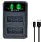 Batmax Rapid PS-BLS5 LCD Dual USB Battery Charger for Olympus PS-BLS1 BLS-5 BLS50 E-400 E-420 E-450 E-600 E-620 E-P1 E-P2 E-P3 EVOLT E-410 E-M10E-PL2 E-PL3 E-PL5 E-PL6 E-PL7 E-PL8 E-PM1