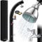 KESSER® Solar Gartendusche Solardusche Bogen mit Metall-Duschablage Schutzhaube & Tasche | 20 Liter warmes Wasser max. 60°C Pooldusche Camping | Regenduschkopf & Wasserhahn | Gartenschlauch-Anschluss
