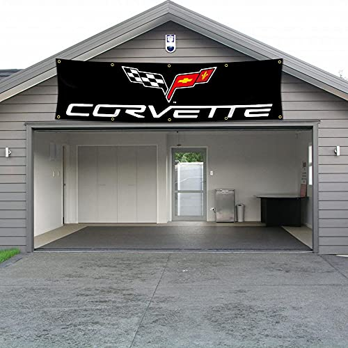 Kasflag Großes Banner für Flagge, 6 x 2,4 m, lebendige Farben, 150D Poly), HD-Druck, 8 Messingösen für Garage, Autorennen