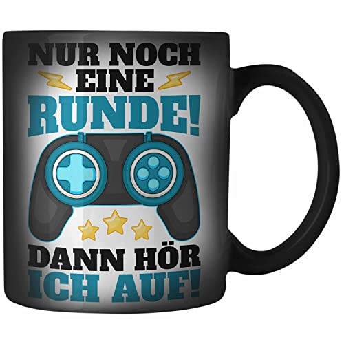 Trendation - Gamer Zaubertasse Geschenk Jungen Zocker Mitbringsel Männer Zaubertassen Zocken Gaming Geschenkideen Kinder PC Zubehör Spruch Lustig