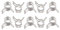 sourcing map 10pcs 6mm Spring Band Type Action Fuel/Silicone Vacuum Hose Pipe Clamp Low Pressure Air Clip Clamp, Nickel Plated