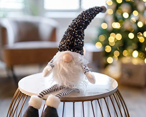 Marco Paul 59cm Large Furry Christmas Gonk – Soft Plush Nordic Gnome Ornament - Festive Plush Xmas Decoration for Fireplace, Table & Winter Home Décor