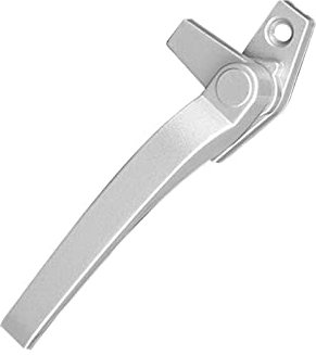 Ersatz Fenster Griffe, Rechts/Linke Fenstergriff, Aluminiumlegierung Herausdrückbarer Fenstergriff, Fenster Griff Hebel Gehäuse Verriegelung Griff (Rechts, Silber)