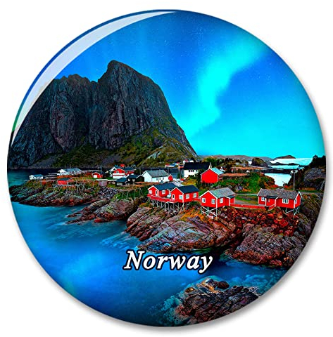 Norwegen Lofoten Hamnoy Kühlschrankmagnet Dekorativer Magnet Aufkleber Reise Souvenir Sammlung Tourist Stadt Geschenk Whiteboard Küche