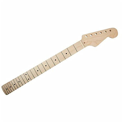CAZARU Flame Maple E-Gitarrenhals 21 Bünde 25,5 Zoll für Strat E-Gitarrenhals für Ersatzteile von Musikinstrumenten