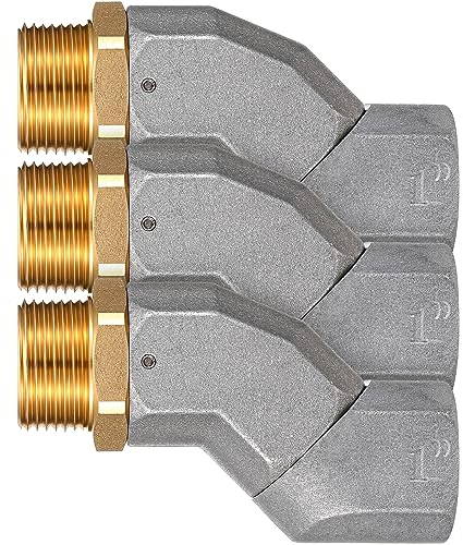 Kraftstoffschlauch, Drehgelenk, Zinklegierung, um 360 Grad drehbarer Anschluss für Kraftstoff-Transferpumpe, Düse, Multi-Plane, Kraftstoffflugzeug, Drehset (2,5 cm)