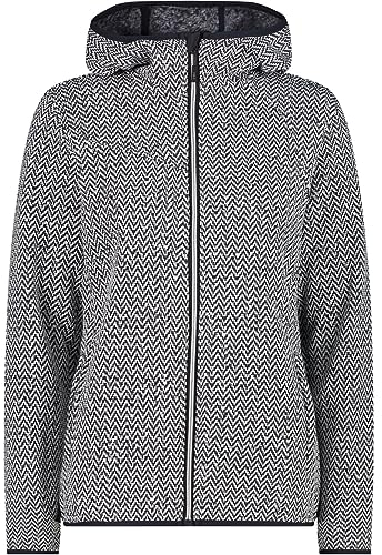 CMP Damen Hoodie Jacke, antracite-bianco, 48