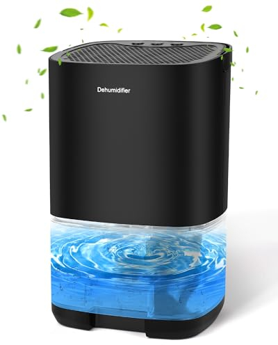Birnetek® 1L Deshumificadores de Humedad, deshumidificador silencioso, Cobertura hasta 30 m2, deshumidificador electrico para Dormitorio, Baño, Armario, Deshumidificación-350 ml/día