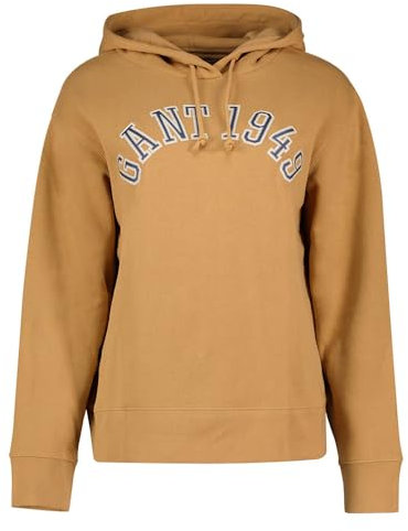 GANT Damen 1949 Arch Hoodie Kapuzenpullover, Caramel BEIGE, 42