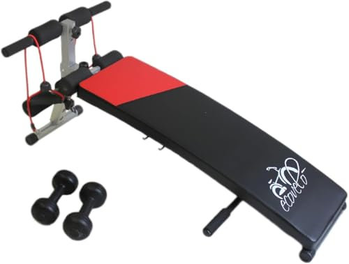 Banco inclinado para flexiones y sentadillas: banco ajustable para flexiones en banco y sentadillas en banco inclinado – Entrenamiento completo para abdominales y glúteos