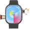 XINDADA Original Smartwatch Ultra 3 AI Android 4G Watch Rotate 180 Degree Camera 2MP GPS WiFi Chatpgpt Downlaod App Short Video VS S9 (2+32GB,Black)