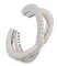 XENOX® | Damen Earcuff überkreuzt aus hochwertigem 925/- Sterlingsilber mit Zirkonia-Steinen | XS4214