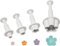 Gammaeon 4-Piece Flower Cookie Cutter Set - Small to Medium Sizes, Perfect for Parties & Celebrations
