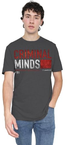 Criminal Minds Title Card Unisex T Shirt, Black, Large