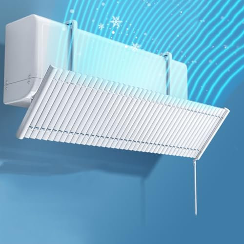 Deflector Aire Acondicionado, Adecuada para el Registro y el Techo del Aire Acondicionado, Mejora la Circulación de Refrigeración y Calefacción