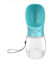 Borraccia portatile per cani, a prova di perdite, 350 ml, blu