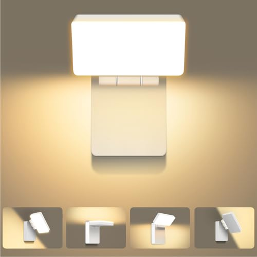 Kingwen 40W LED Wandleuchte außen,3000K,Weiß,180° klappbar,360° drehbar | 3000lm Warmweiß,IP65,Aluminium;für Eingang,Hauswand,Terrasse,Hof,Garage,Flur und Treppenhaus