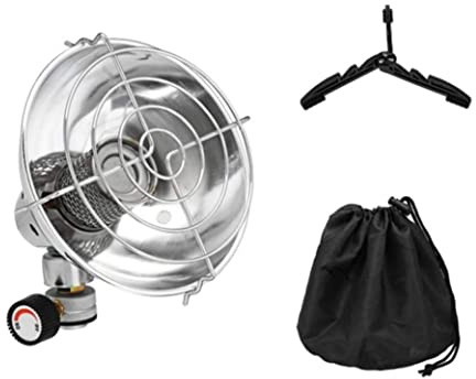 Mini chauffage de camping, chauffage à gaz portable, mini tente de camping, poêle chauffant au propane butane avec support et sac rangement