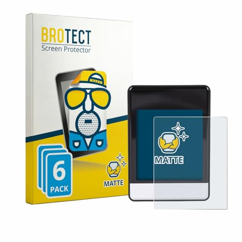 BROTECT Entspiegelungs-Schutzfolie für Asixxsix Bike Computer (6 Stück) Matte Displayschutz-Folie, Anti-Reflex, Anti-Fingerprint
