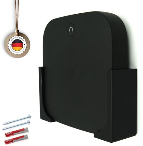 MagentaTV One 1. Generation Halterung, Wandhalter für Telekom Receiver & TV Box, platzsparende Montage hinter TV, Wandhalterung inkl. Klebepad und Schrauben