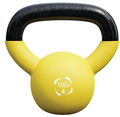 Body Revolution Neoprene Coated Cast Iron Kettlebells - Home and Gym Weights - Strength and Fitness Training Equipment for Men and Women, 2kg - 24kg