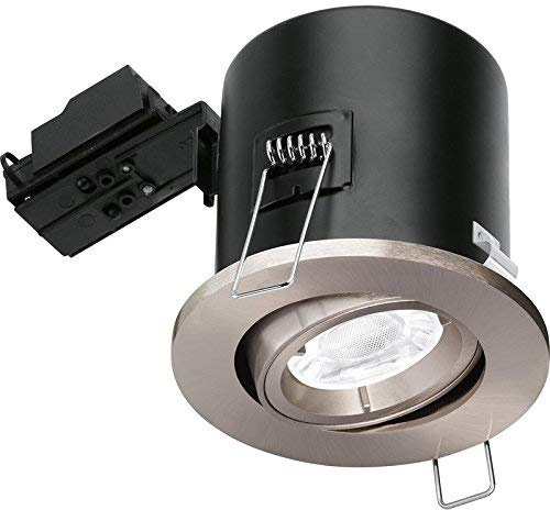 Enlite Adjustable Fire Rated GU10 Downlight EN-FD102SN Satin Nickel