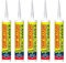 Silicone Trasparente Antimuffa SARATOGA SIL3004 280ml x 5 pezzi
