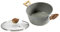 utilissimi Casseruola Antiaderente, Casseruola Carmelita in Pietra, con Coperchio in Vetro, a induzione, di Alta qualità Professionale, Diametro 22 cm