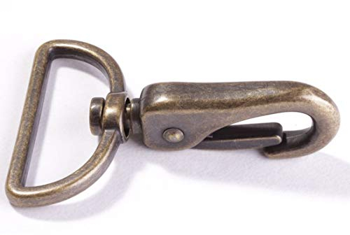 Taschenkarabiner 40 mm messing Karabinerhaken Metall - Preis gilt für 1 Stück